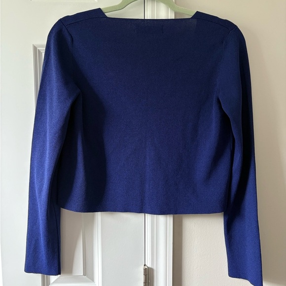 Aldo Martins Royal Blue Cropped Cardigan - Picture 4 of 9